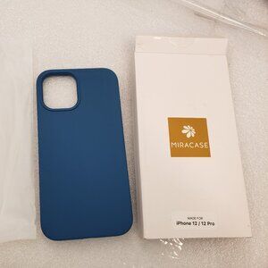 Miracase iPhone 12 / 12 pro case. Blue. Microfiber interior. Shockproof. cover